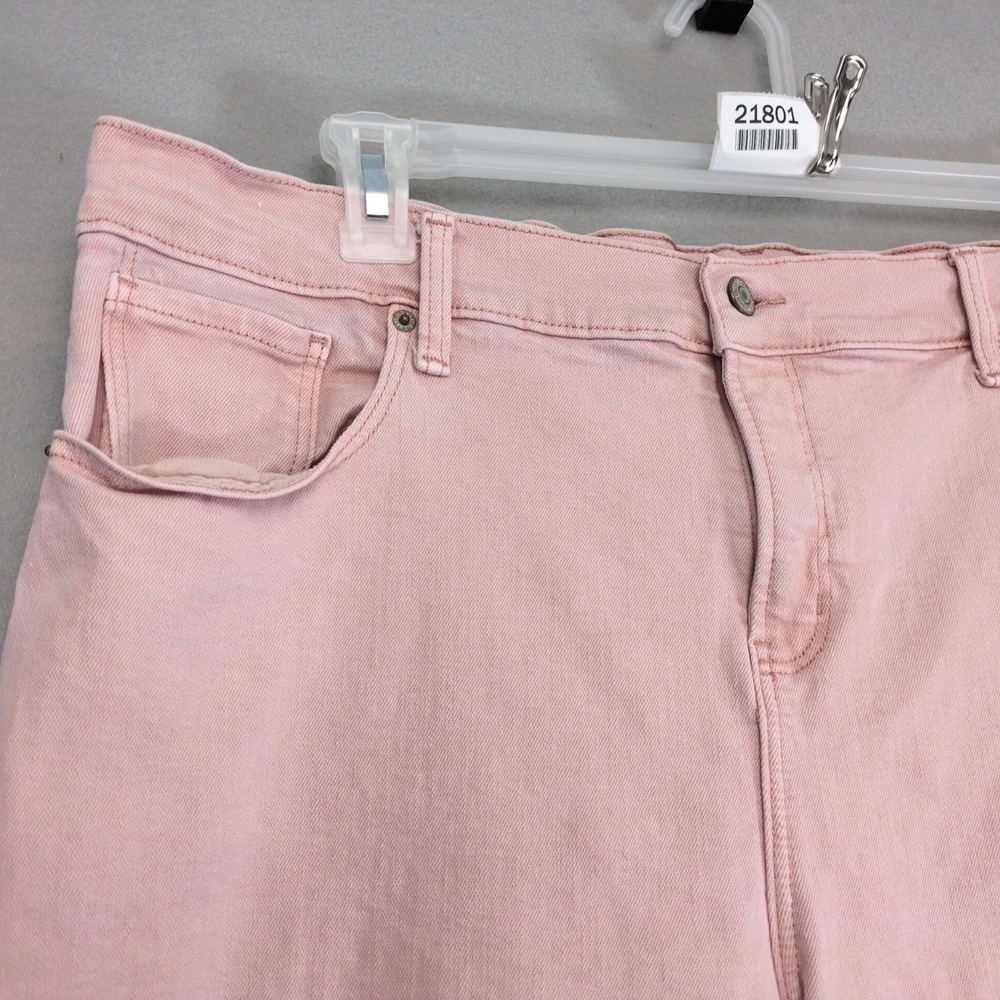 Old Navy Boyfriend Mid-Rise Pink Jeans Womens 16 38x28" Stretch Denim Coquette - Picture 2 of 8